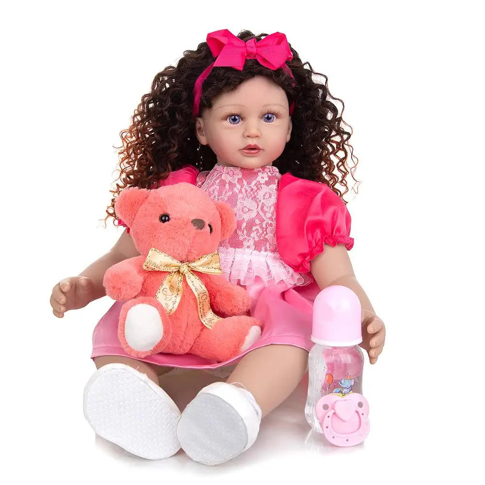 Кукла реборн KEIUMI 60 см с длинными волосами | Игрушки и хобби