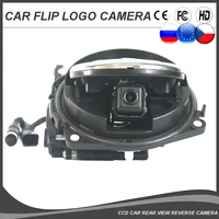vw flip logo camera for vw golf 6 7 8 passat cc polo badge car emblem vw rotating rearview backup parking flipping camera mib2