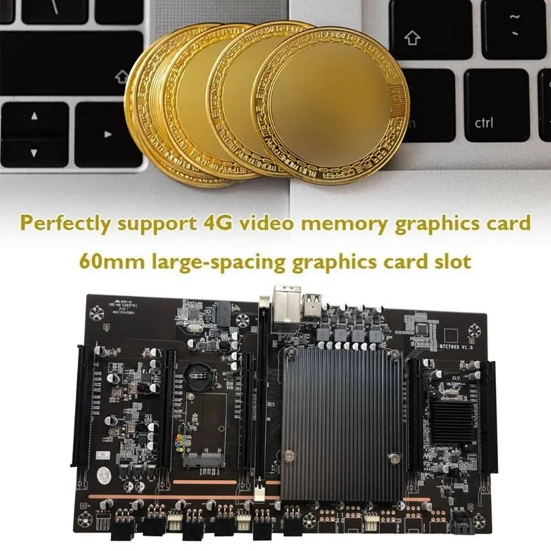 Материнская плата для майнинга BTC X79 H61 5x PCI-E 8X LGA 2011 DDR3 с поддержкой 3060 3080