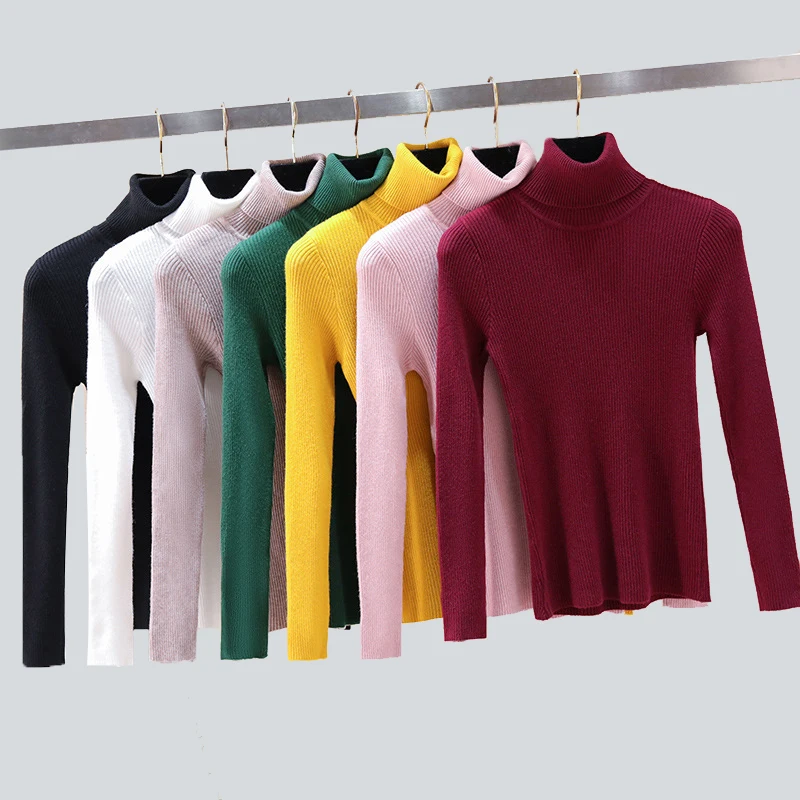 Новинка свитер с высоким воротником женская одежда осень-зима повседневный