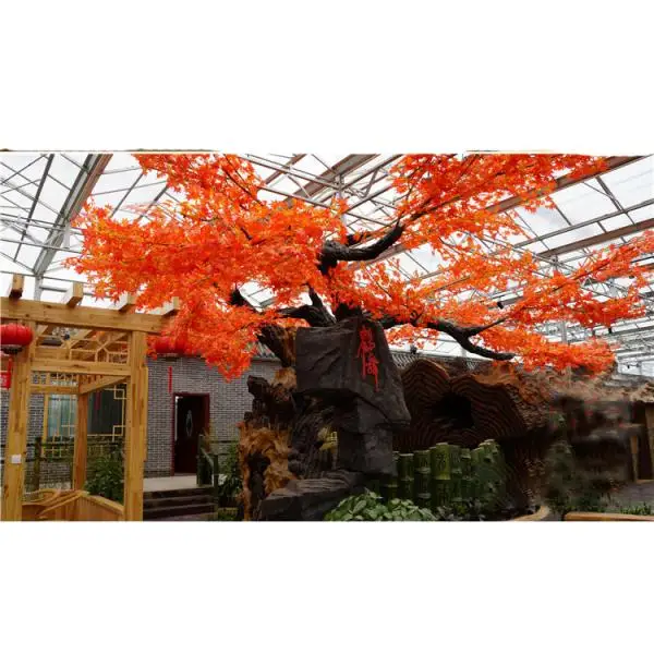 

12pcs Artificial Silk Plastic Autumn Fall Leaves for Wedding House