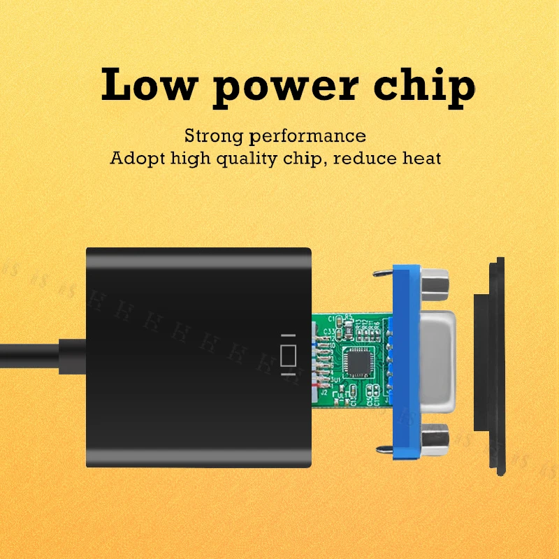 HDM совместимый с VGA адаптер HDMI кабель 1080P цифро аналоговый аудио конвертер для ПК
