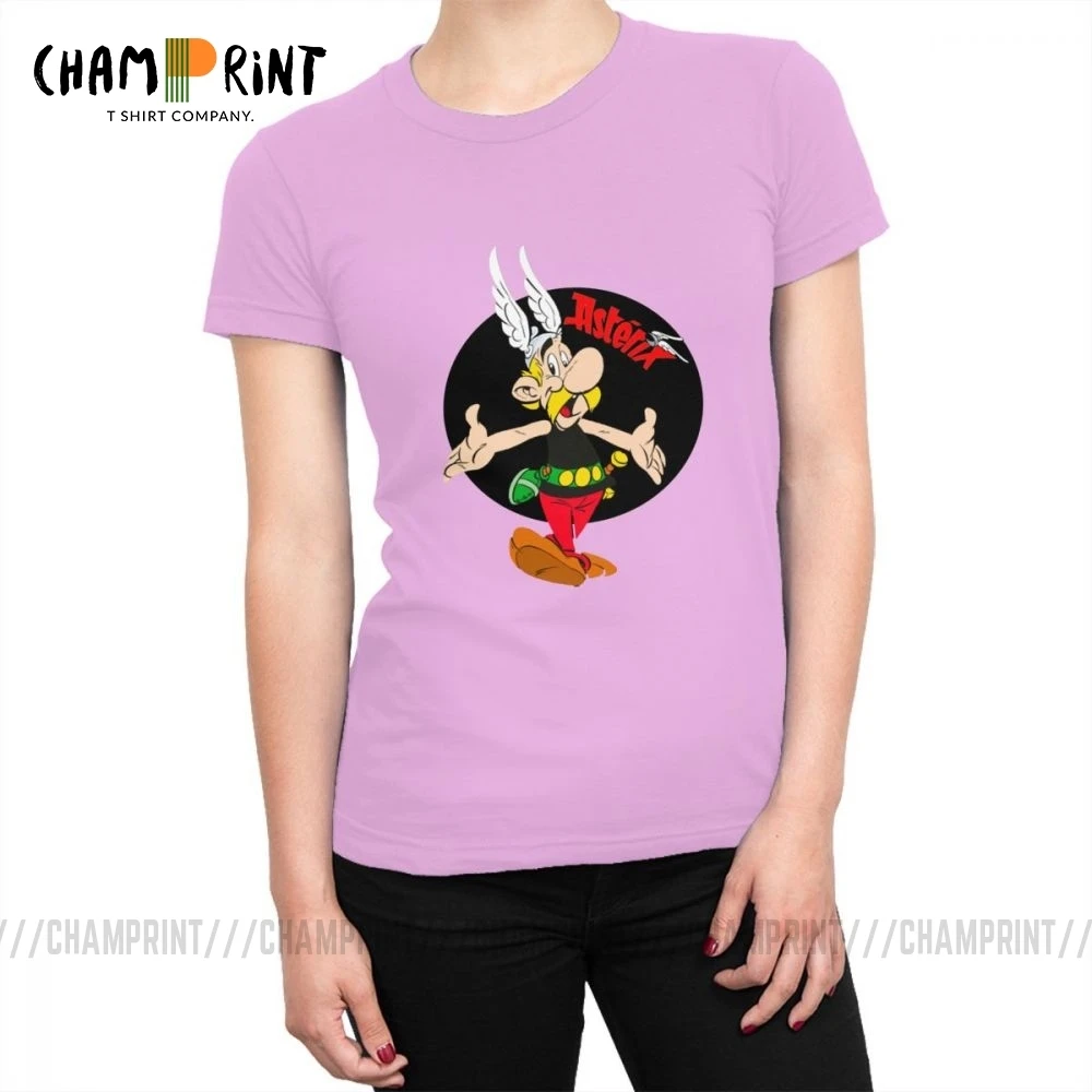 Женские футболки Asterix и Obelix Comics женская футболка с круглым вырезом топ из 100%