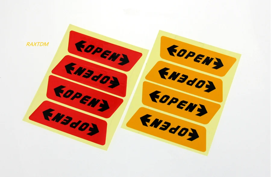 4 шт./компл. автомобильные Стайлинг открывающиеся Предупреждение ющие наклейки