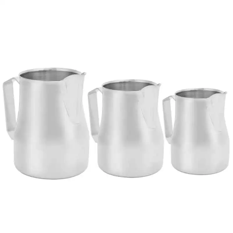 Кофейная чашка для взбивания молока с заостренным горлом из нержавеющей стали