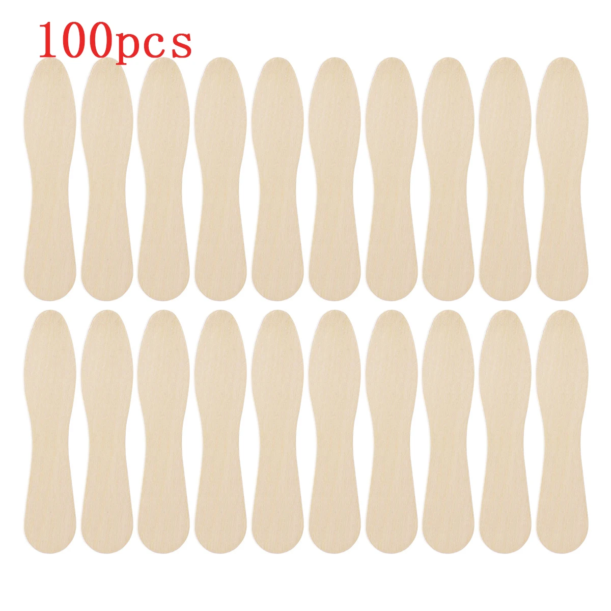 BESTONZON 100 шт. деревянная ложка для мороженого деревянные ложки сбора одноразовая