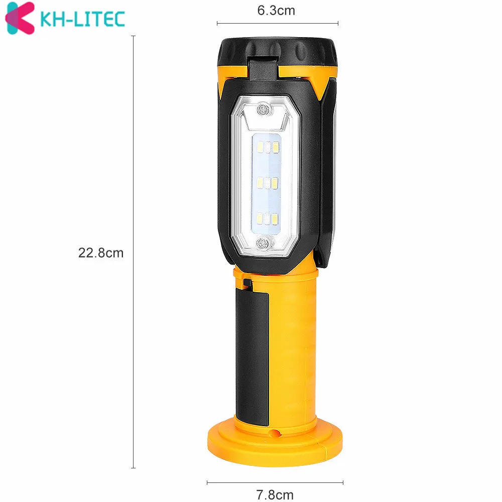 

USB Rechargeable Working Light COB LED Foldable Flashlight Magnetic Fan Lights Hook For Car Repairing Outdoor Camping Tent Fishi