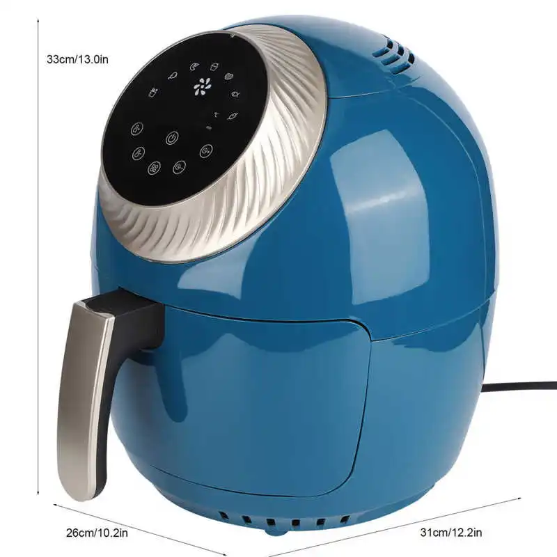 

3.5L Electric Fryer with Touch-Screen 1400W Intelligent Frying Machine Kitchen Appliance EU 220V Food Fries Machine