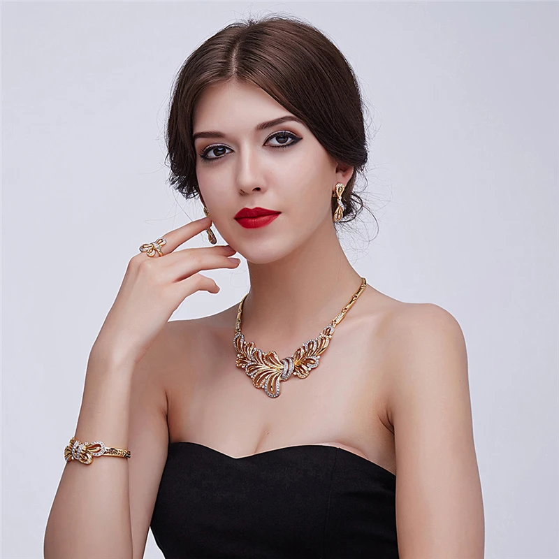 CWEEL/модные комплекты ювелирных украшений в Дубае с африканскими бусинами для