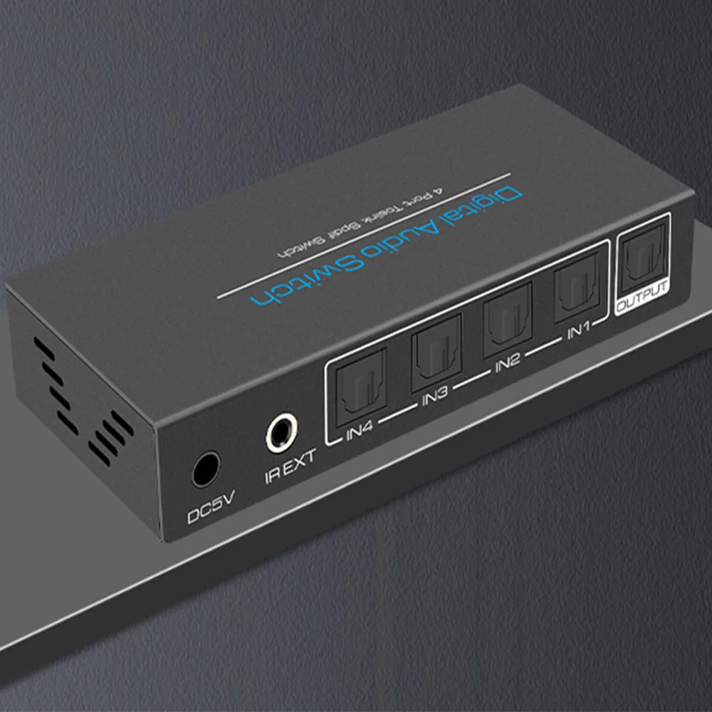 Цифровой оптический аудио переключатель hdmaters коаксиальный коммутатор SPDIF TOSLINK 4X1