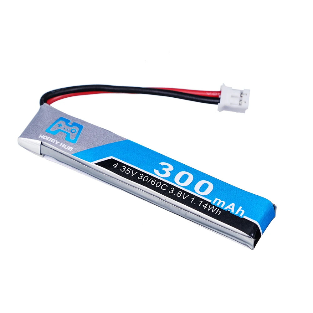 Hobby Hub 1S HV 3.8V 300mAh 30C Lipo wire PH2.0