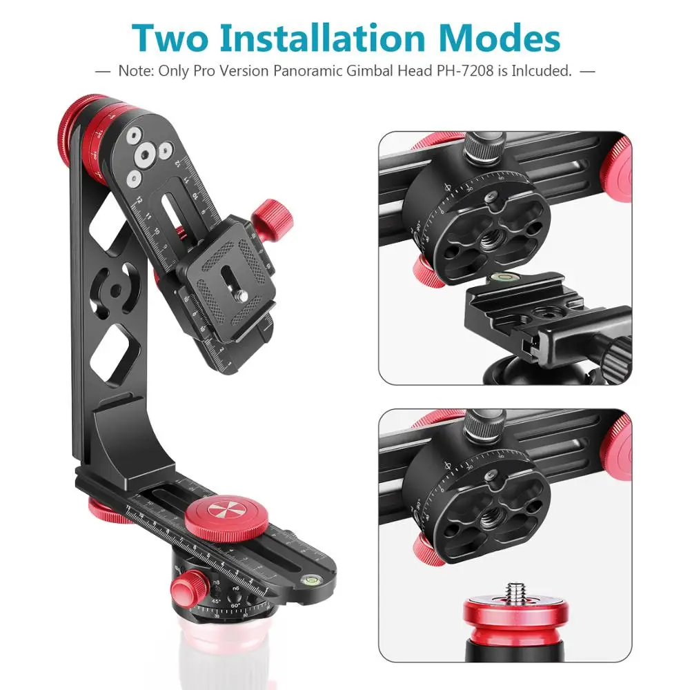 Головка штатива для камеры Neewer из алюминиевого сплава с быстроразъемной