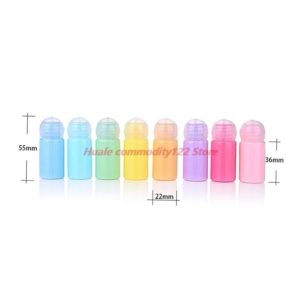 

New 2X10ML Refillable Atomizer Bottle Travel Perfume Bottle Macaron Refillable Bottle Set Empty Candy Plastic Bottles 8 Colors