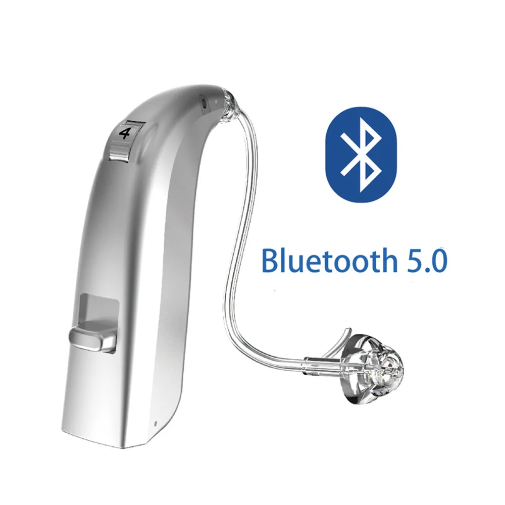 2021 Best 4 канала Перезаряжаемые слуховой аппарат Bluetooth мини OE ушной усилитель звука