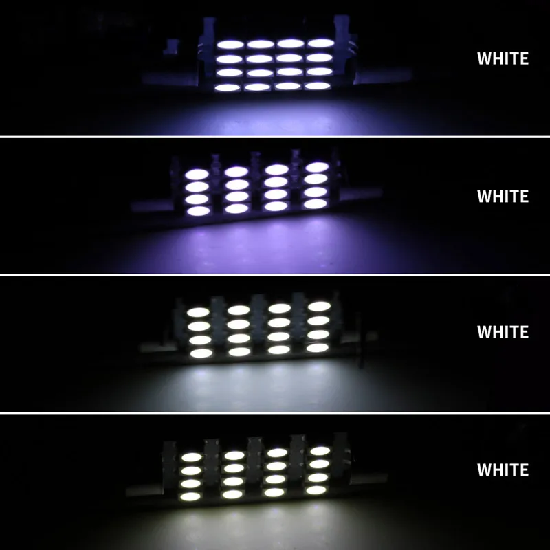 Автомобильный светодиодный двойной острый светильник 16SMD 2835 1210 чтение 31 мм 36 мм/39