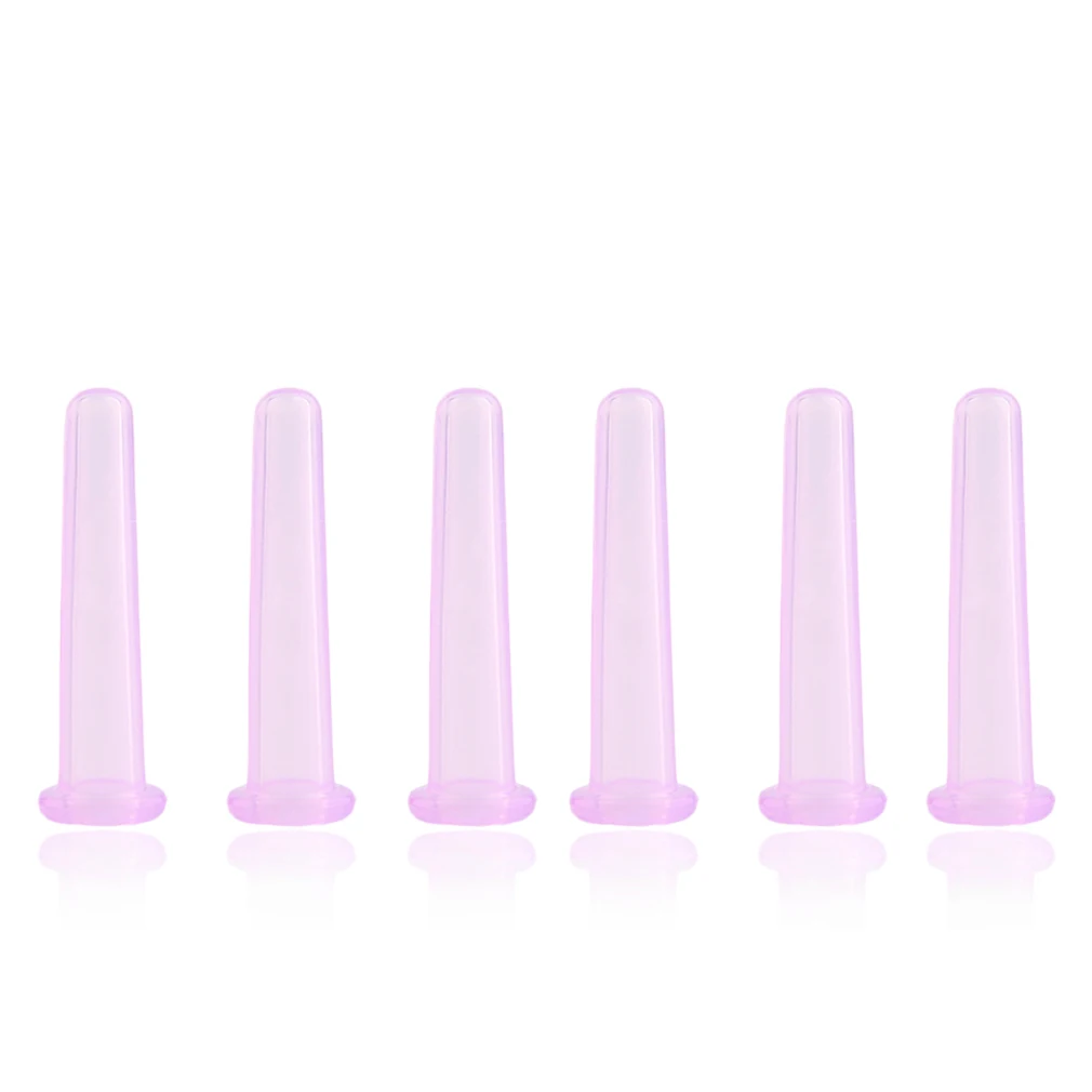 6 шт наборов глаз всего тела силиконовые вакуумные чашки для похудения Массаж