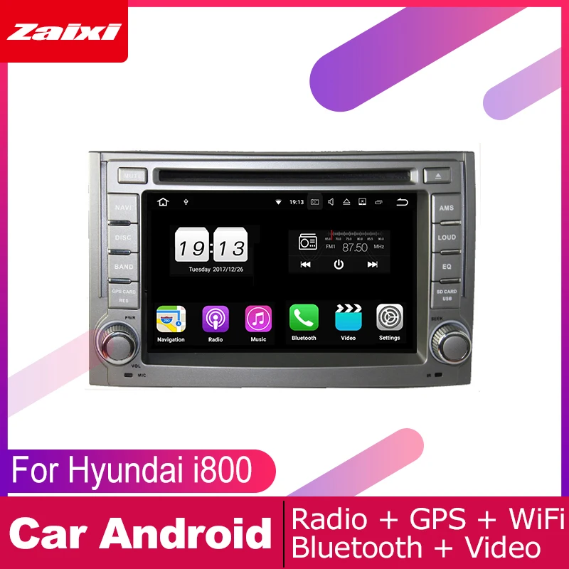 ZaiXi для Hyundai i800 2007 2008 2009 2010 2011 2012 2013 2014 автомобильный Android Мультимедиа Радио CD DVD