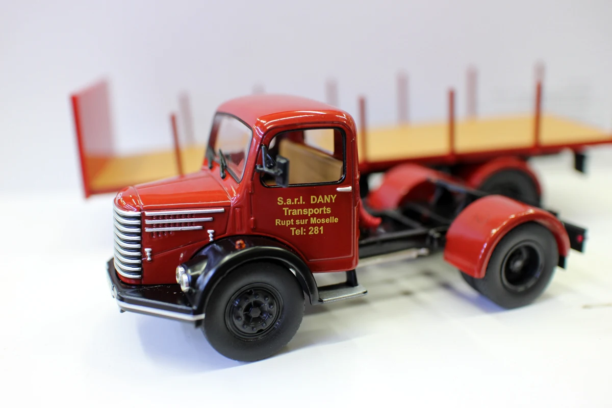 Ixo alтая весы 1/43 Грузовик Трейлер Винтаж UNIC ZU 42T 1956 DANY транспортирует деревянный