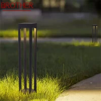 brother nordic modern outdoor lawn lamp black light led waterproof home for villa path garden