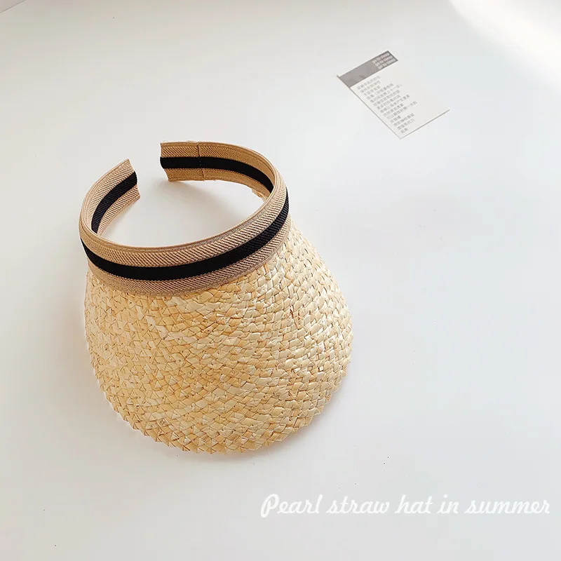 

2021 Spring Summer Women Hat Summer Wide Brim Straw Equestrian Caps UV Protection Panama Horsemanship Beach Hats chapeau femmel