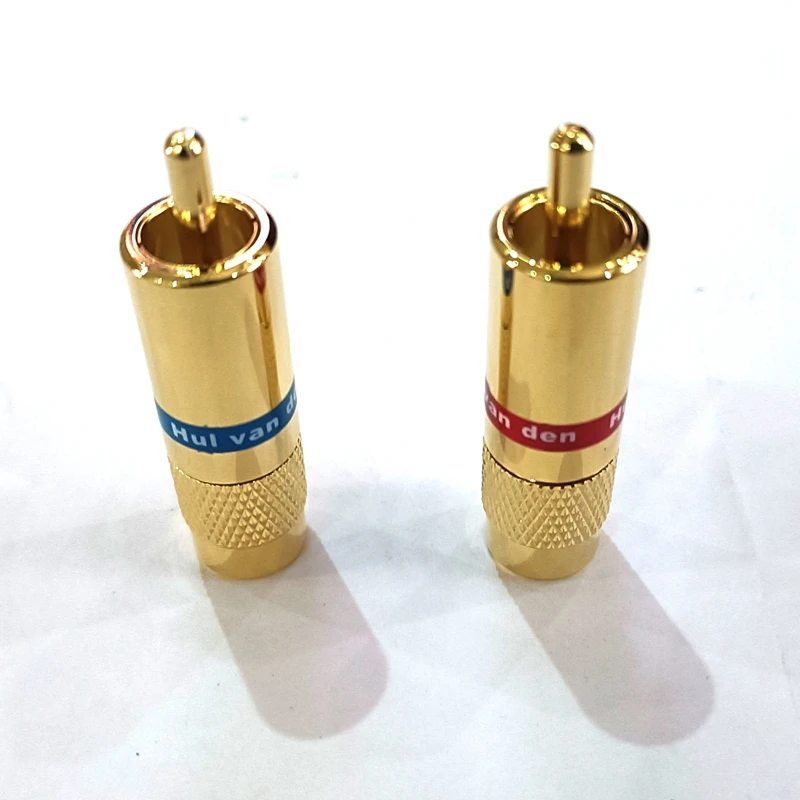 Hi Fi аудио 4 шт. Van den Hul C 8.4 RCA Вилки Аудио Разъема типа тюльпан в стиле сделай сам VDH