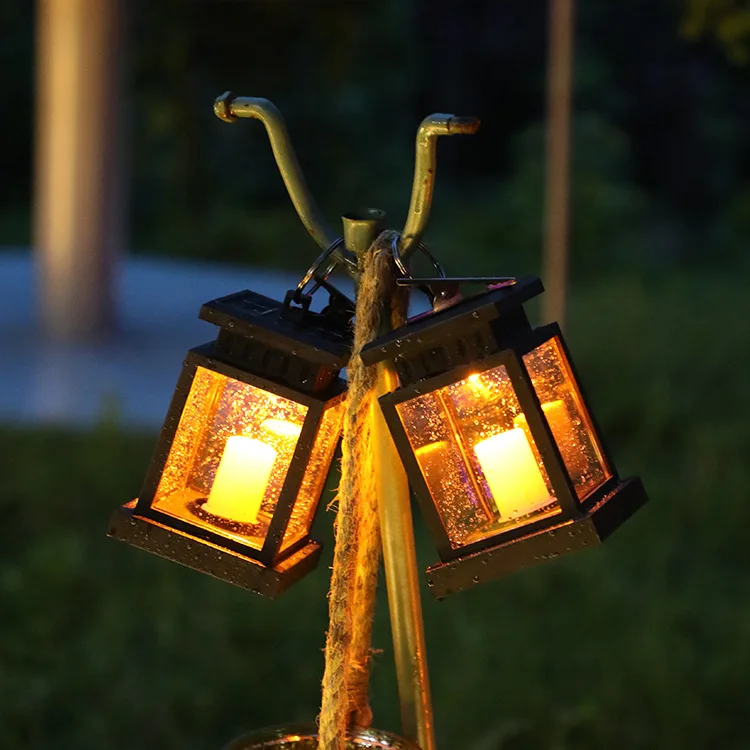 Miglior 2021 Nuova Esplosione Led Luce Solare Cortile Esterno Decorazione Del Giardino Lanterna Tempesta Lampada A Candela Solare Impermeabile