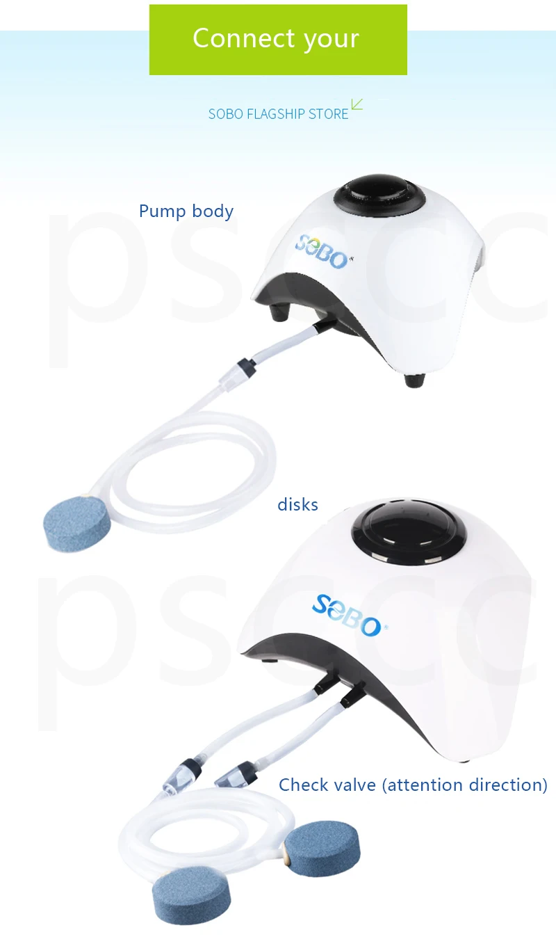 Аквариумный кислородный насос 5 Вт 10 энергосберегающий очень тихий для рыб