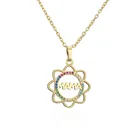 AurolaCo подарок на день матери мамы, ожерелье с именем на заказ из нержавеющей стали золотые буквы ювелирные изделия в подарок