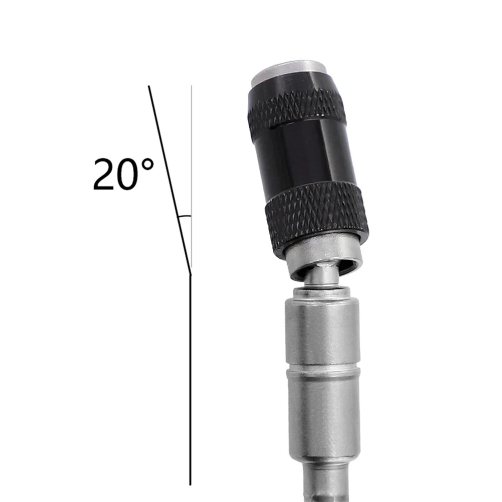 

Screw Drill Tip Drill Screw Tool Quick Change Locking Bit Holder Drive Guide Drill Bit Extensions 20 Pivot Mode