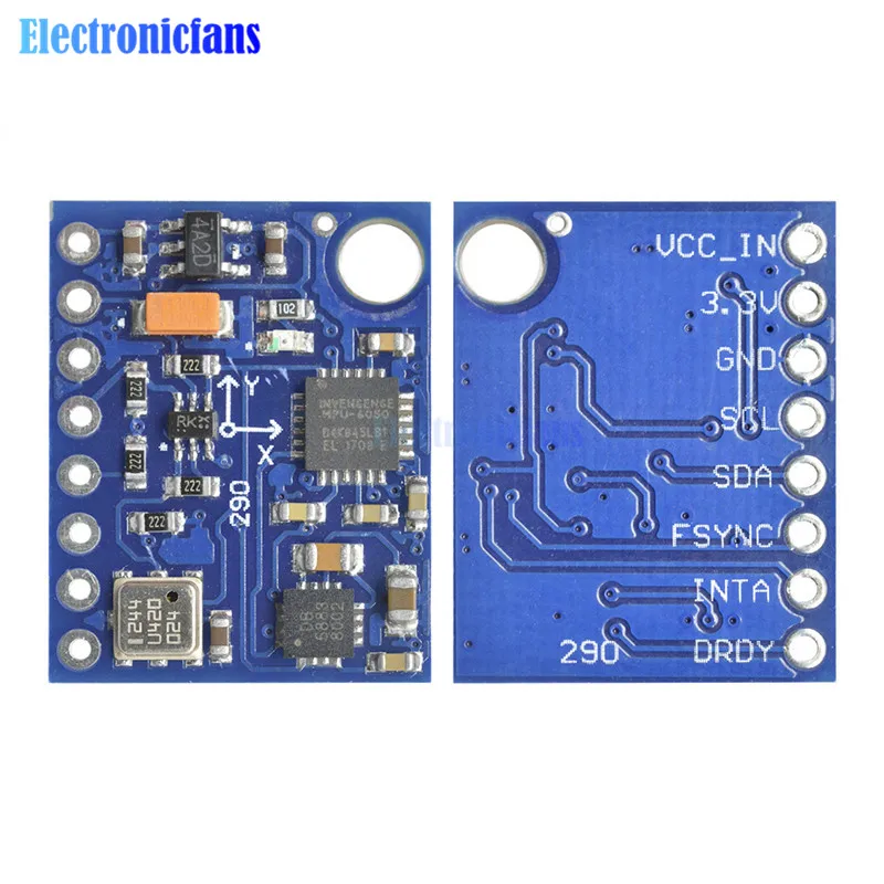 GY-87 I2C/IIC 10DOF MPU6050 HMC5883L BMP180 Sensor Board Module GY87 For Arduino 5V Power Built-in Filters High Accurancy | Электронные
