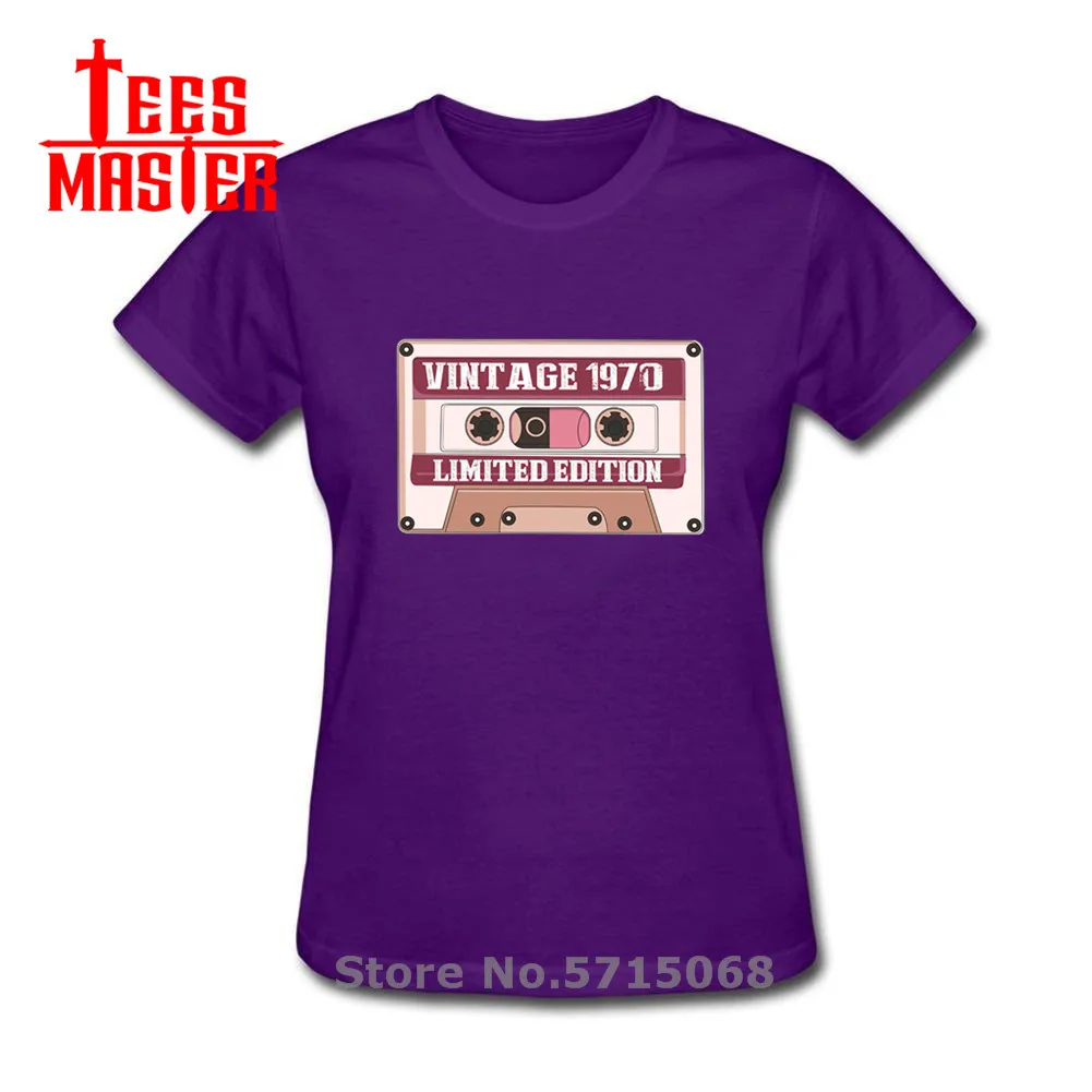 Винтажная футболка для празднования дня рождения 1970 лучший подарок женская