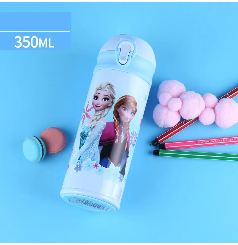 Дисней Детский мультфильм печатных нержавеющей стали кружка 350 мл емкость для детей учатся чашки для питья - Цвет: Color2