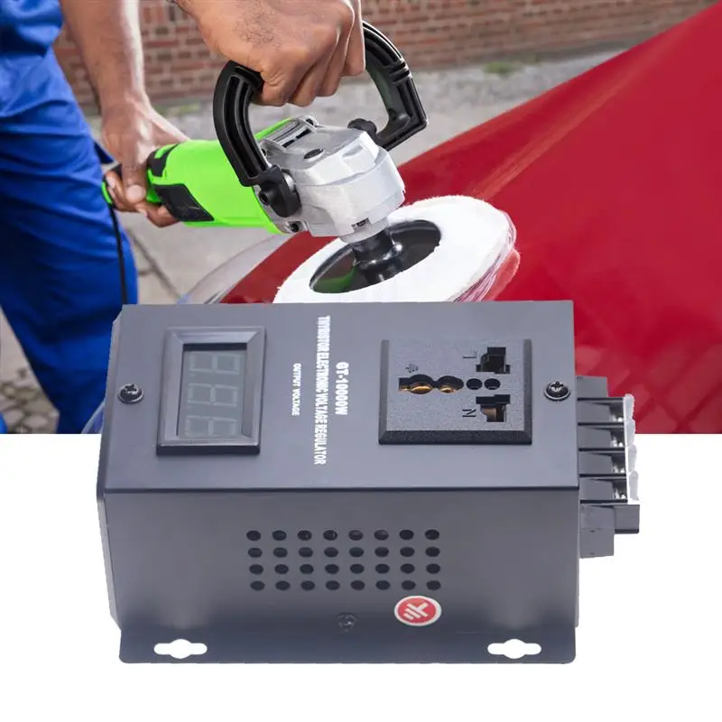 

SCR AC 220V 10000W Electronic Voltage Regulator Adjustable Thyristor Speed Controller Dimming Dimmer Temperature Thermostat