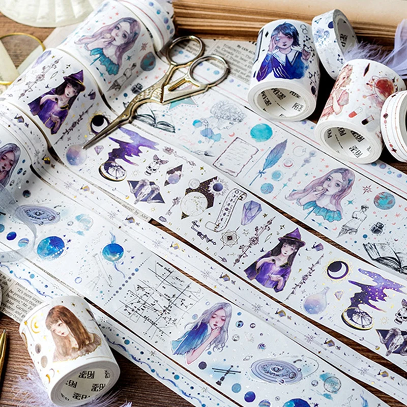 Бронзирующая японская бумажная лента Girl creator дневник сделай сам бумажные ленты