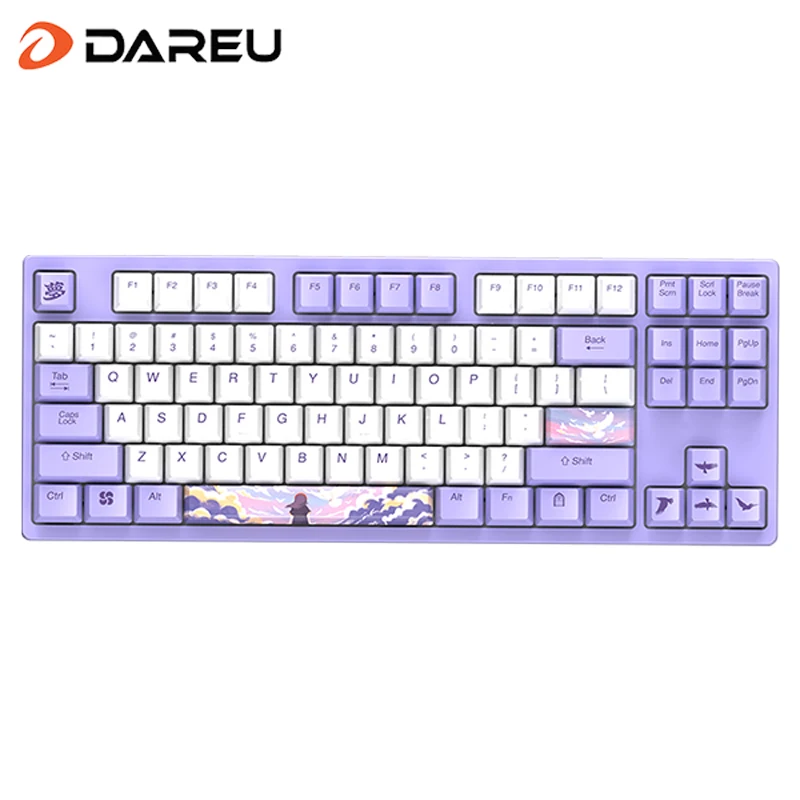 

Dareu A87 Dream Cherry MX Axis Wired Mechanical Gaming Keyboard 87 Macro recording Keys N-Key RollOver Keypads with PBT Keycaps