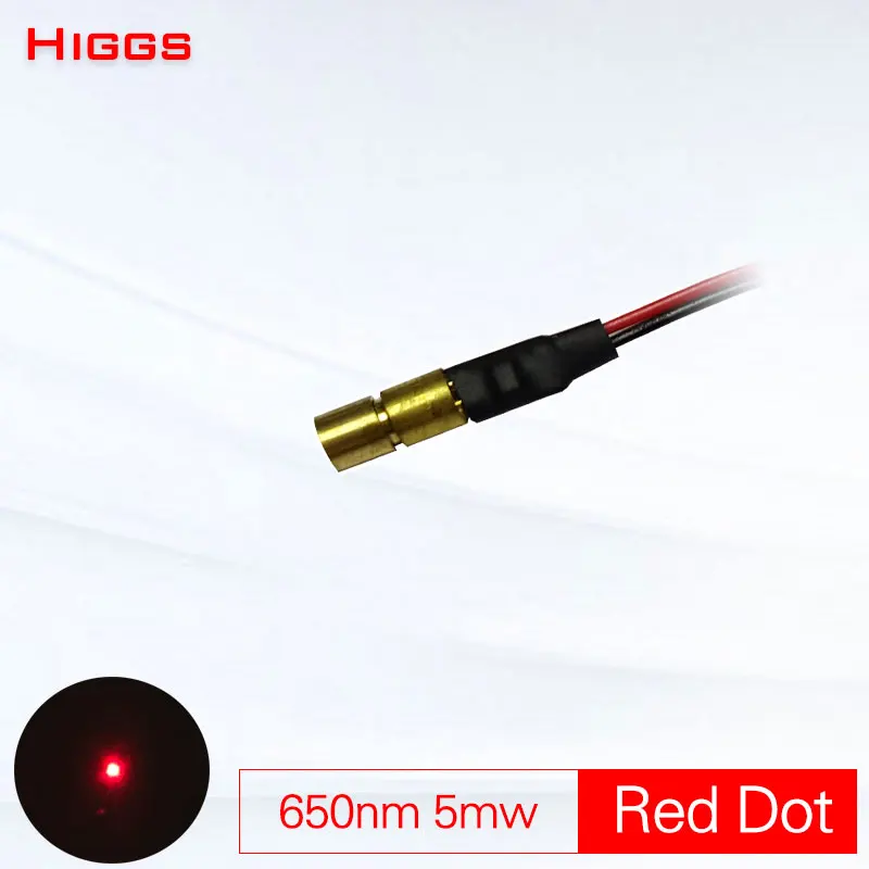 

High quality small size 650nm 5mw red dot laser module 4*13.8mm PMMA lens toy gun sight industrial level Production locator
