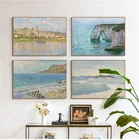 Известный Клод Моне, Картина на холсте и принты, модные современные настенные картины для гостиной, спальни, столовой, кафе