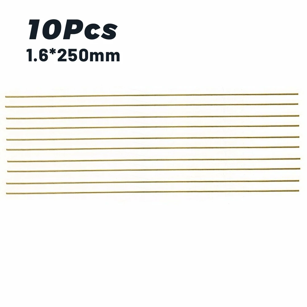 

10pcs 1.6*250mm Brass HS221 Rods Wires Sticks Gold Persistence Repair Welding High Quality For Brazing Soldering Repair Tools