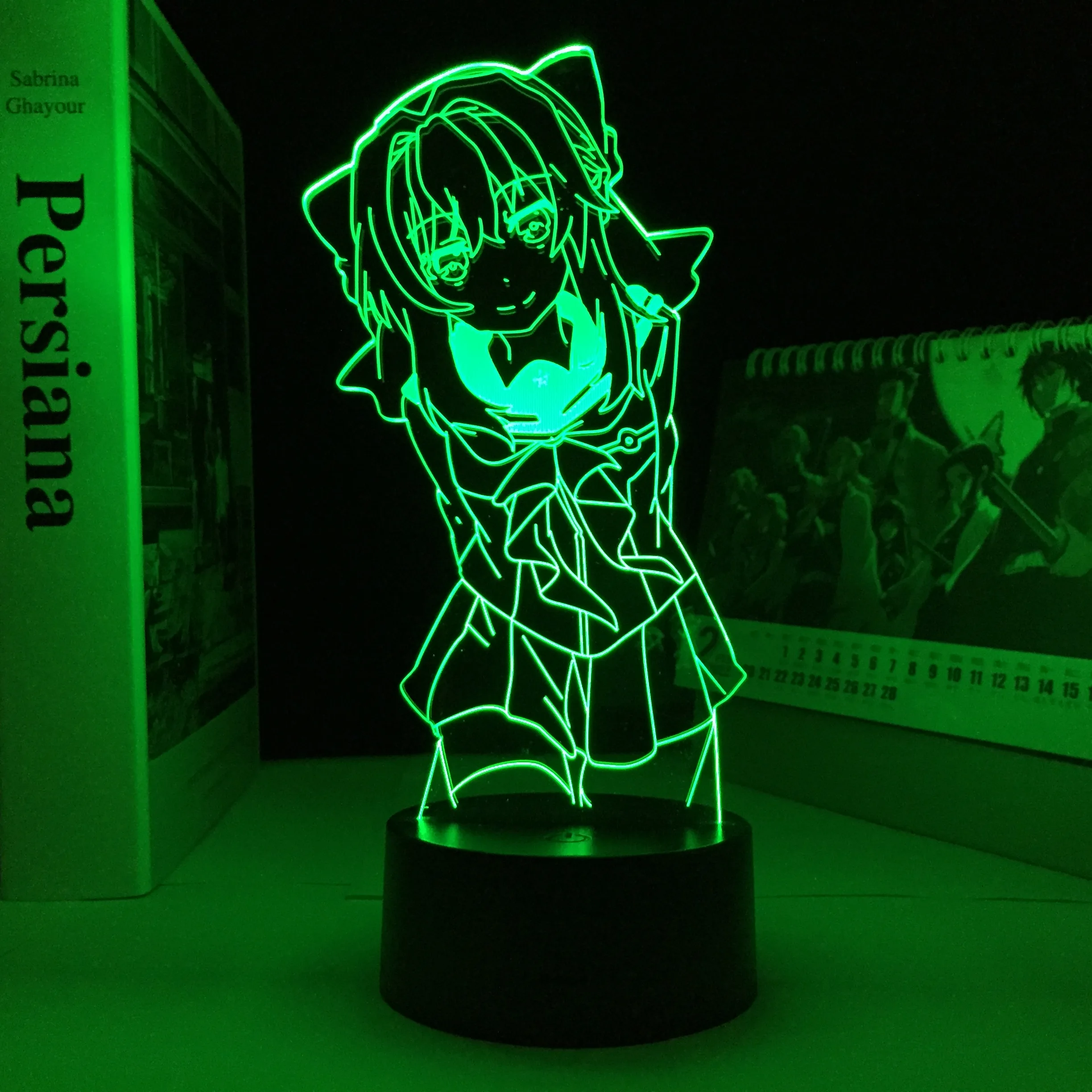 Аниме 3D лампа Seraph of The End светильник для спальни Декор светодиодный светильник подарок на день рождения Waifu манга светильник ПА Shinoa Hiragi