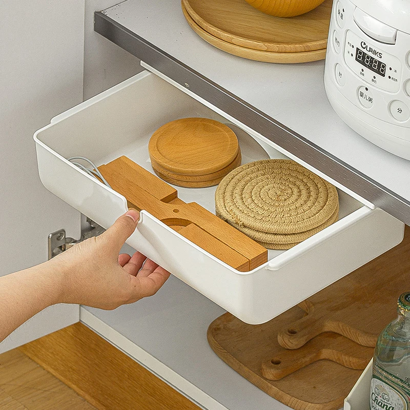 

Большой Расширенный ящик, скрытая коробка для хранения, домашний офисный стол для хранения, органайзер, шкаф для хранения, органайзер, короб...