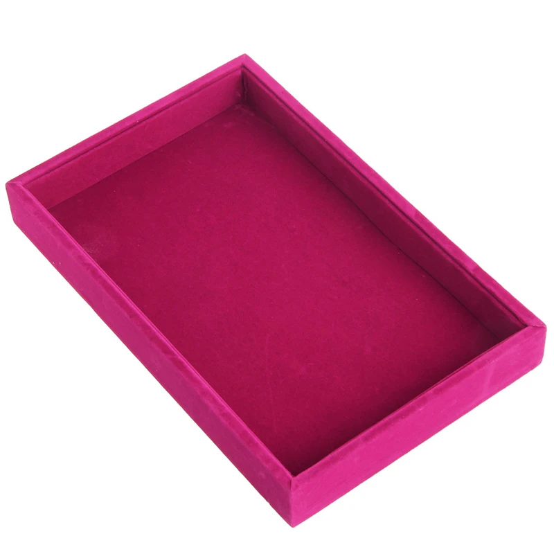 

Stackable Jewelry Trays Inserts Velvet Catch All Jewelry Display Tray Case F2TD