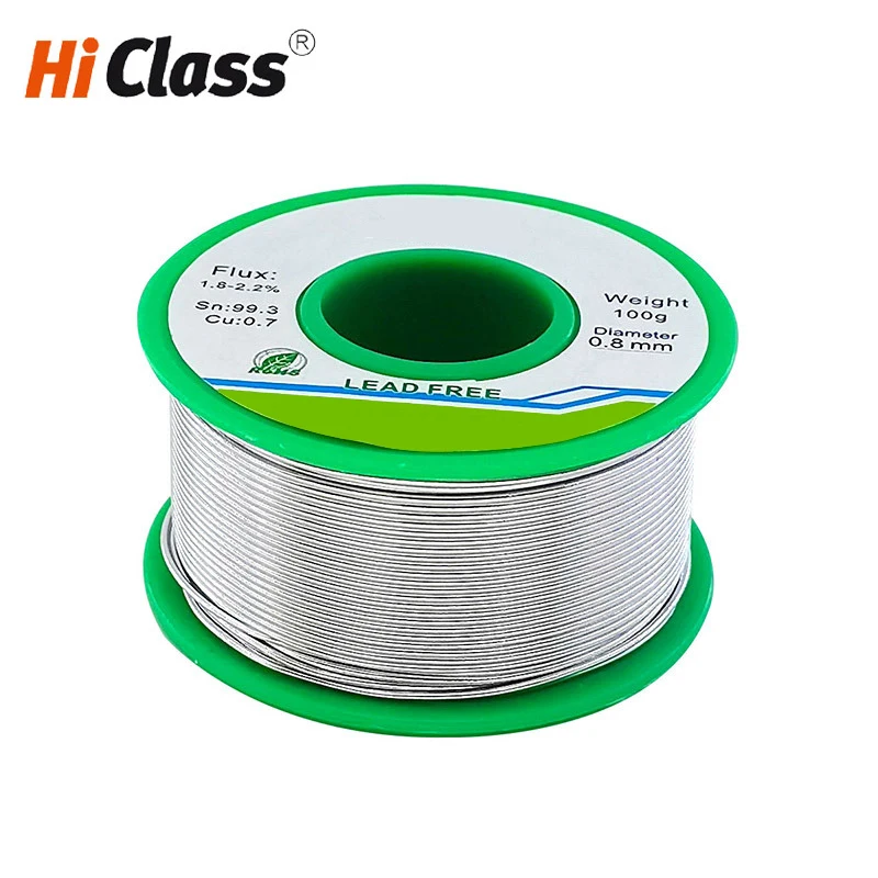 0.5mm/0.6mm/0.8mm/1.0mm/1.2mm/1.5mm/2.0mm Lead-free solder wire For welding 50g/100g Rosin core solder Solder wire