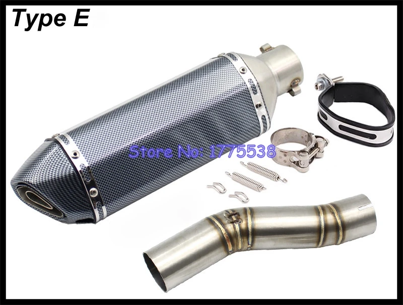 

For K7 GSXR600 GSXR750 2007 Motorcycle Exhaust System Link Pipe Motorbike Muffler Exhaust Escape Leak Connect Mid Pipe Full Set