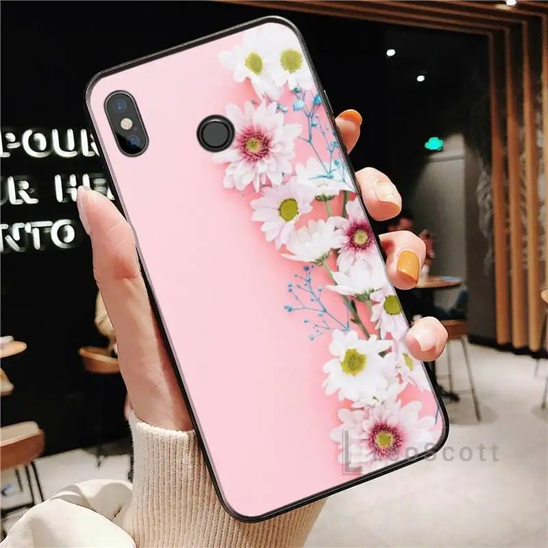 

Hand-painted flowers bird Phone Case For Xiaomi Redmi Note 4 4x 5 6 7 8 pro S2 PLUS 6A PRO cover funda coque