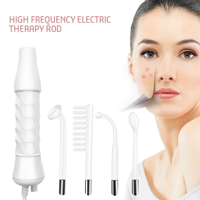 Высокая частота стеклянная трубка ручной аппарат для лица акне подтяжка кожи