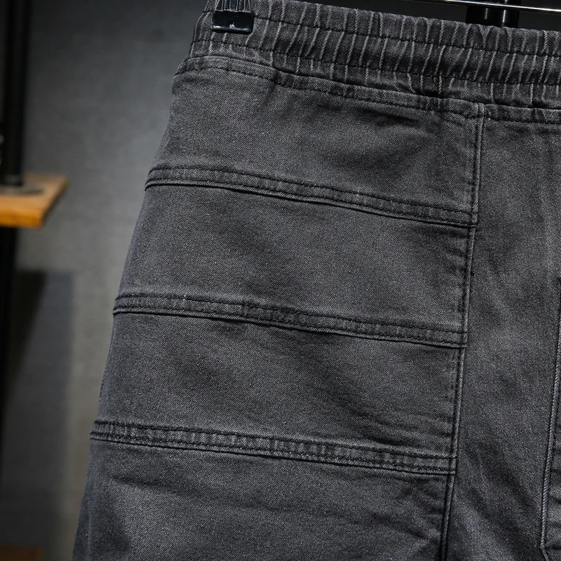 46 Plus Size 2021 High Quality Men's Baggy Denim Male Casual Straight shorts Pants Fashion Jeans male Trousers Loose Streetwear