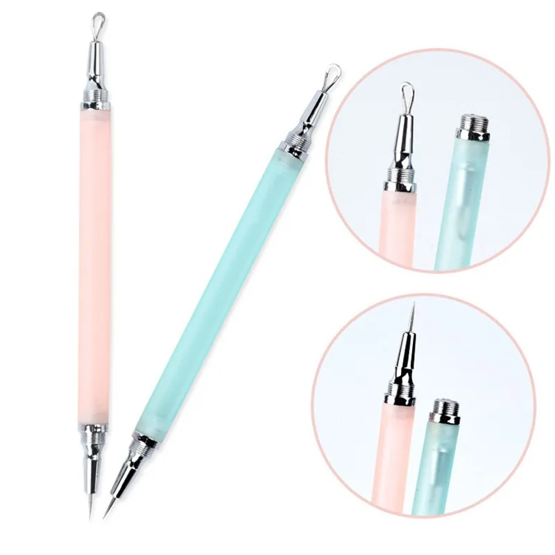 2шт черная головка очиститель пор для удаления угрей акне иглы прыщей