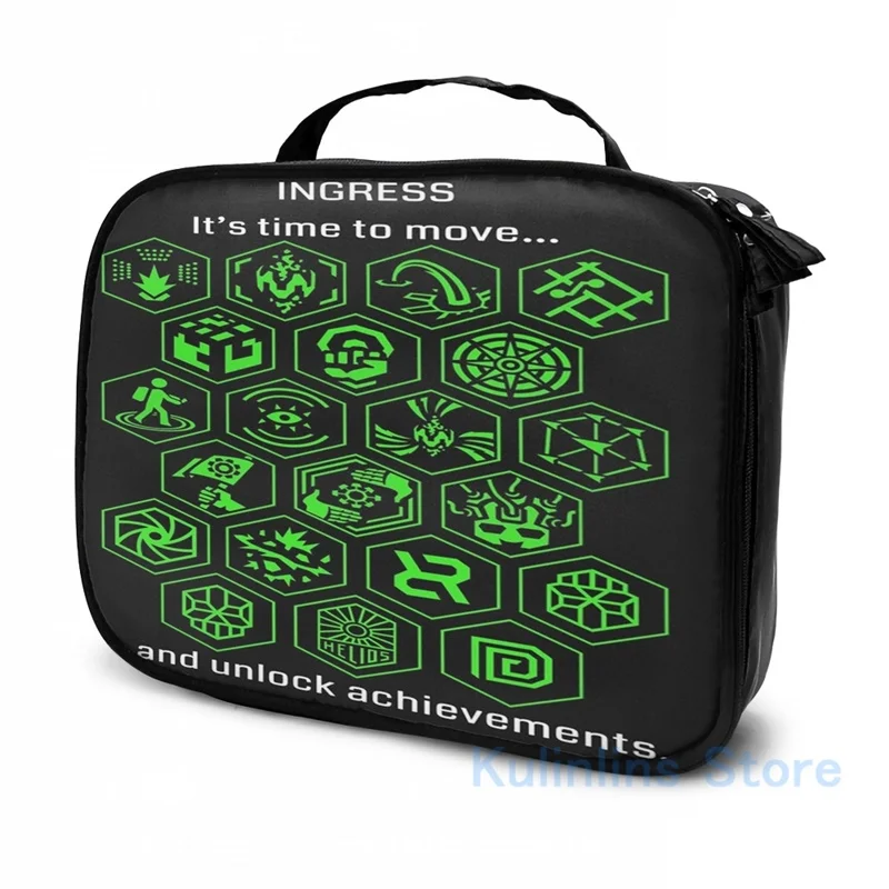 Забавная графическая печать достижения Ingress просвещенный рюкзак с USB-зарядкой