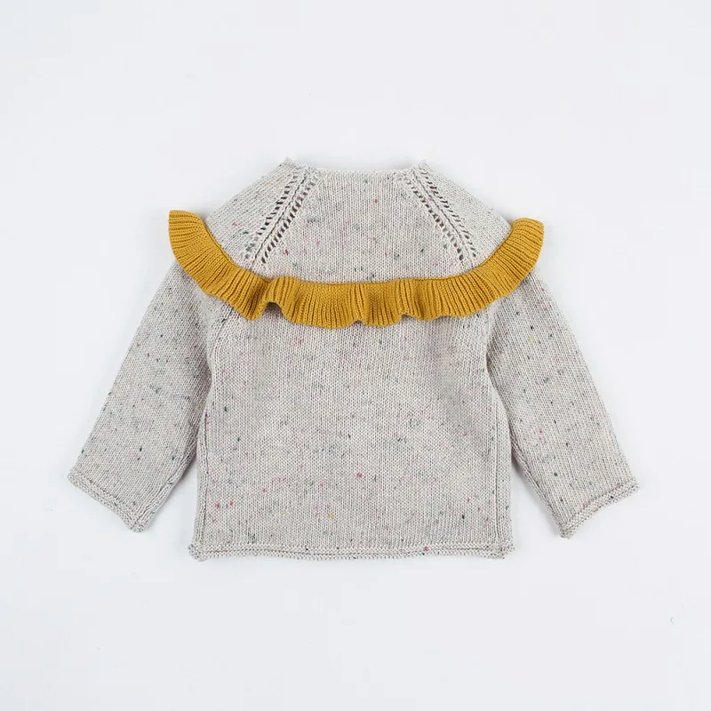 Новые свитера для новорожденных сезон осень зима Кардиган девочек с длинными