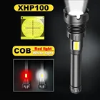 Xhp100 супер мощный светодиодный фонарик 18650 26650 перезаряжаемый USB фонарик xhp70.2 тактический охотничий фонарик фонарь ручной фонарь